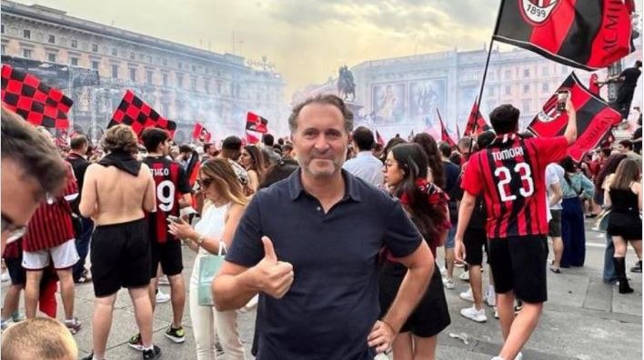 Image: new Milan owner Cardinale celebrated title win with fans - Football Italia Image: new Milan owner Cardinale celebrated title win with fans - Football Italia